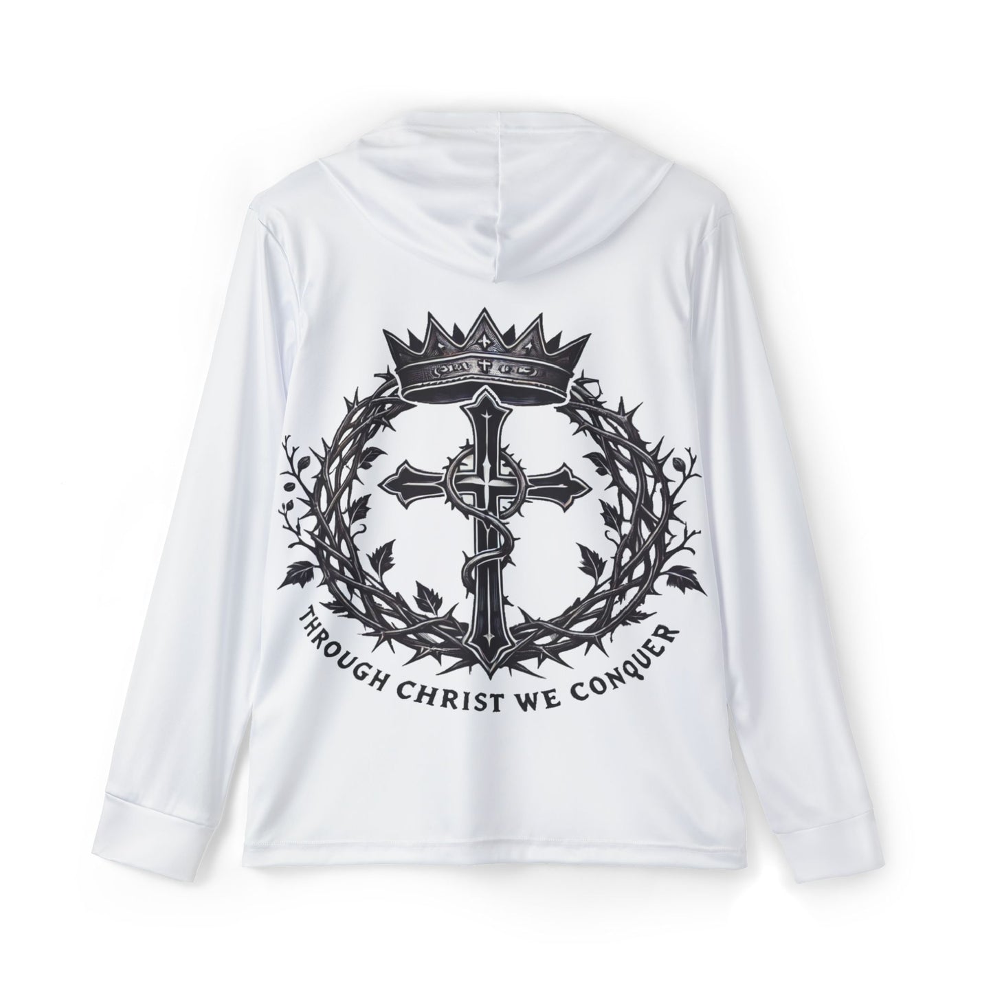 Through Christ We Conquer (ATHLETIC HOODIE)