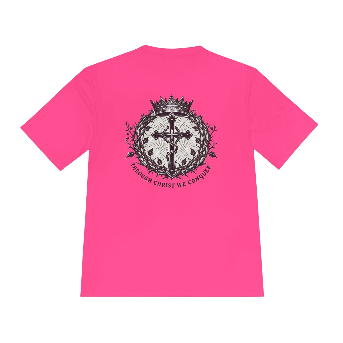 Through Christ We Conquer V2 (Athletic Tee)