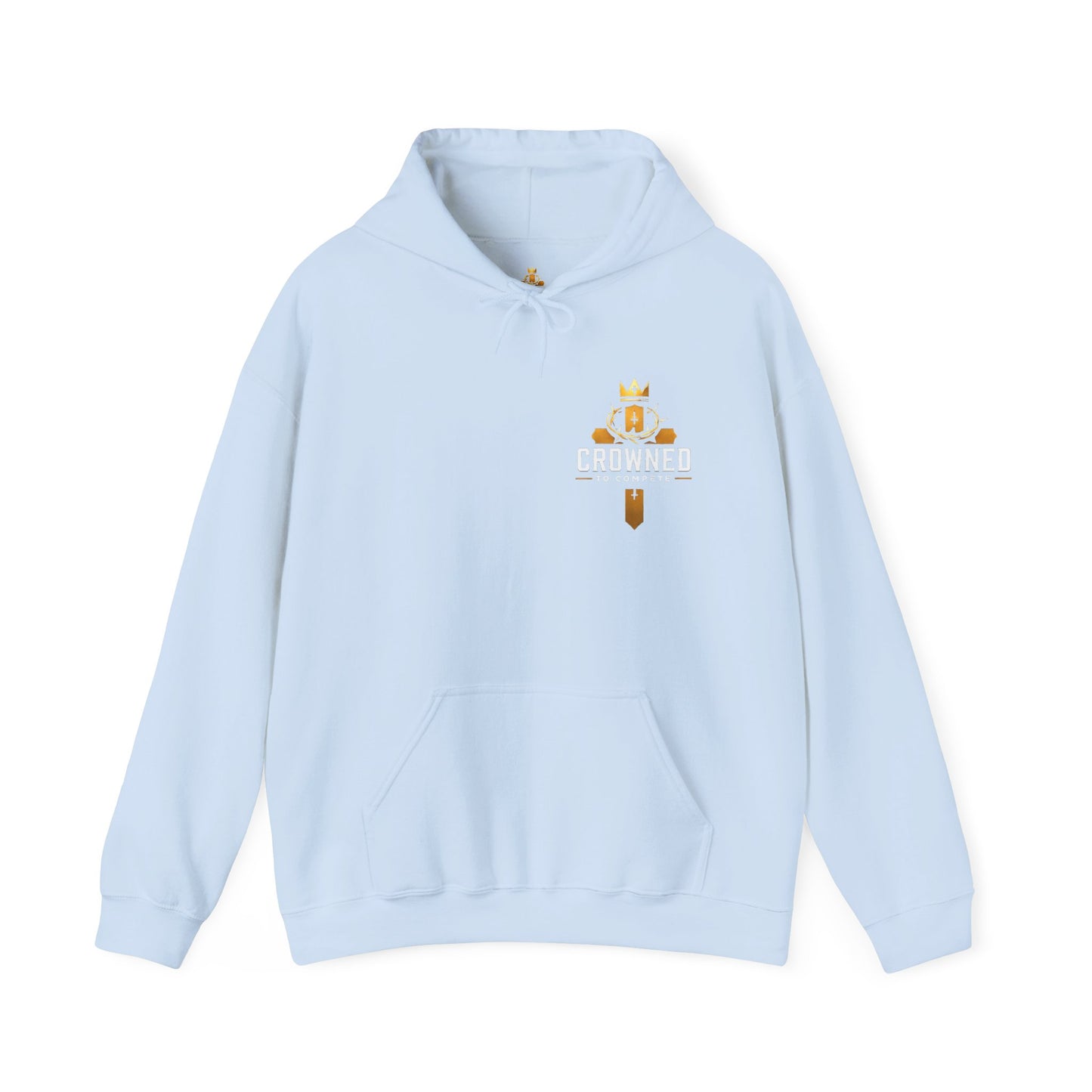 Simple Crowned Cross Hoodie